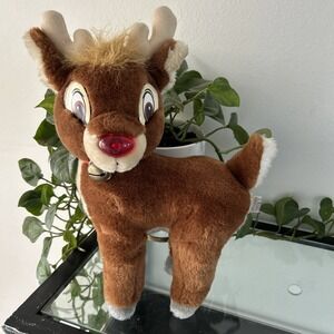 Vintage Plush Rudolph the Red Nosed Reindeer 15" Tall Applause Inc